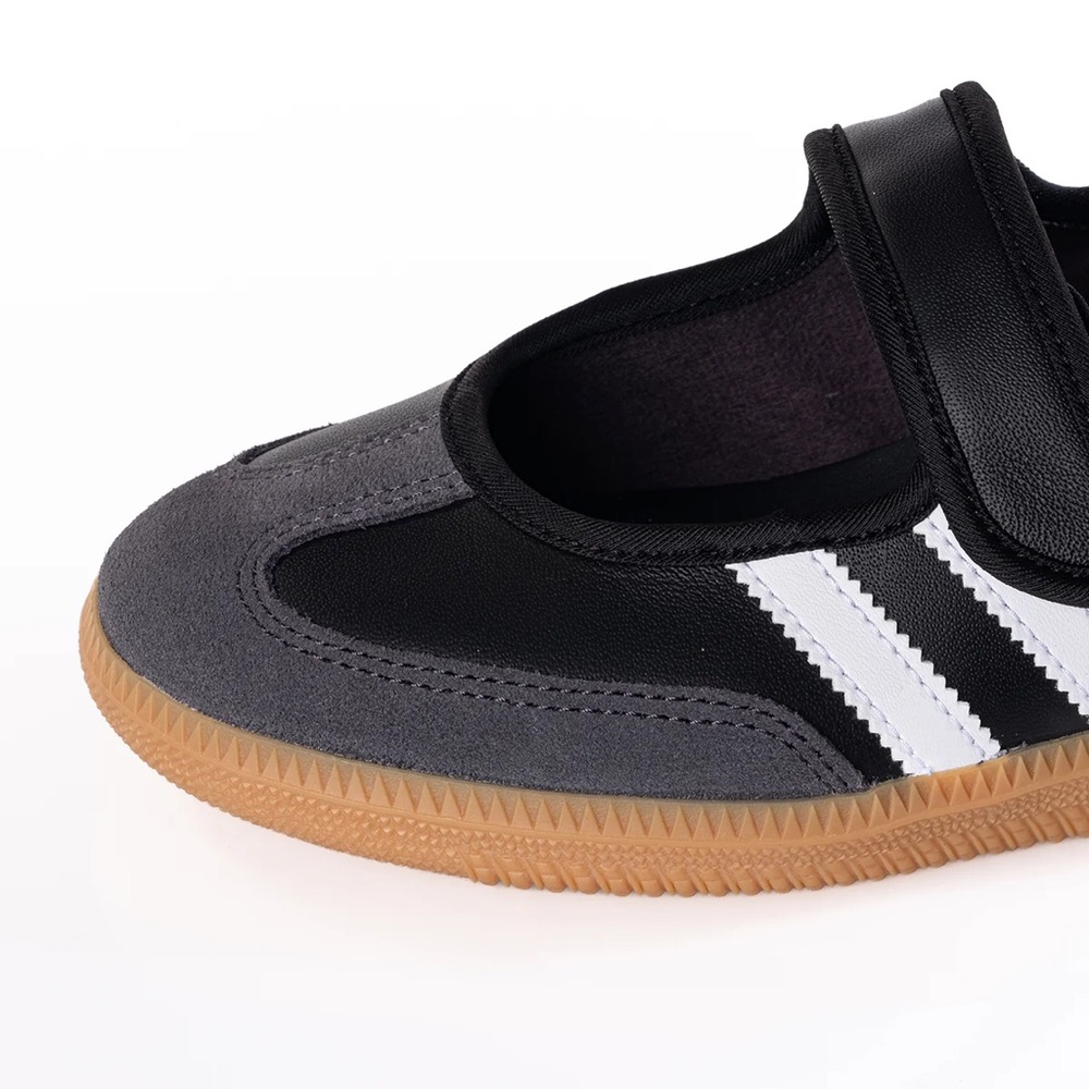ADIDAS WOMEN'S SAMBA JANE JQ 6445 CARBON BLACK WHITE 37 1/3 EU - Picture 6 of 8
